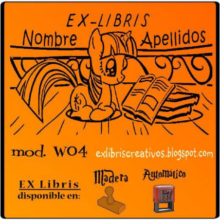 ExLibris Unicornio lector