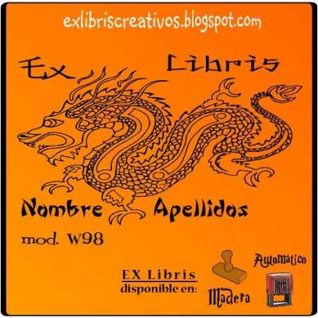 EX libris Dragón chino