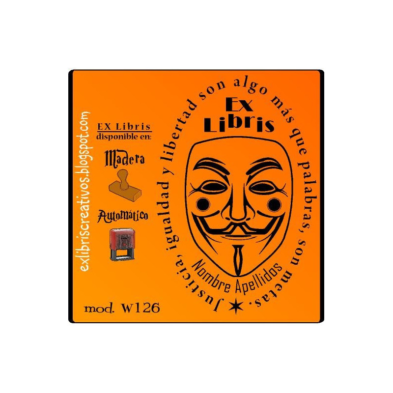 ExLibris Vendetta máscara