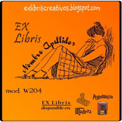 ExLibris Chica leyendo