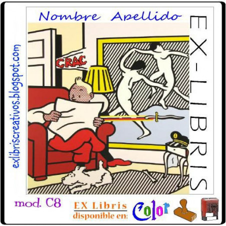 ExLibris Tintin Lichtenstein