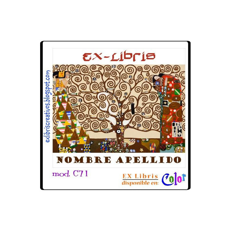 EX libris Arbol de la vida Klimt