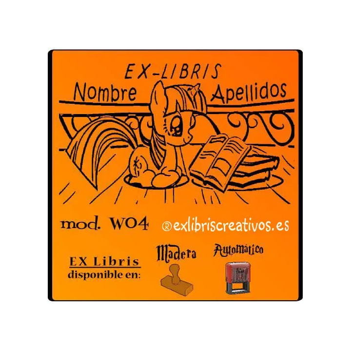 ExLibris Unicornio lector