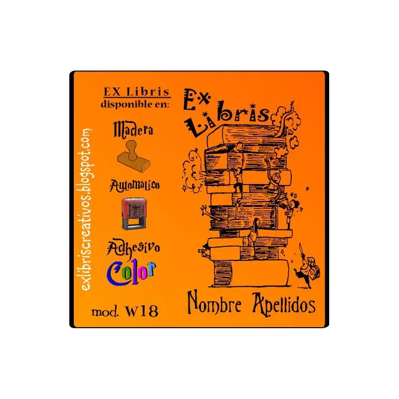 ExLibris Libro personajes