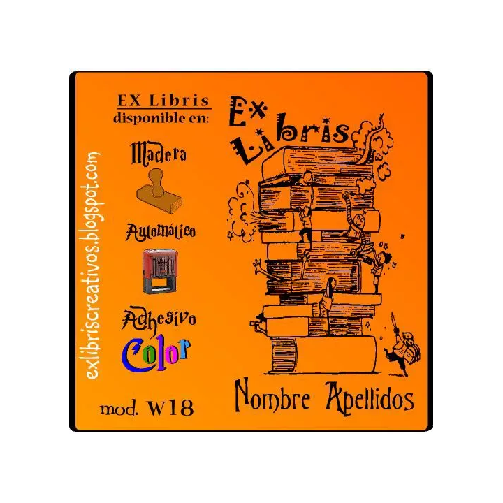 ExLibris Libro personajes
