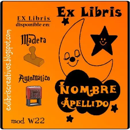 ExLibris Luna soñando