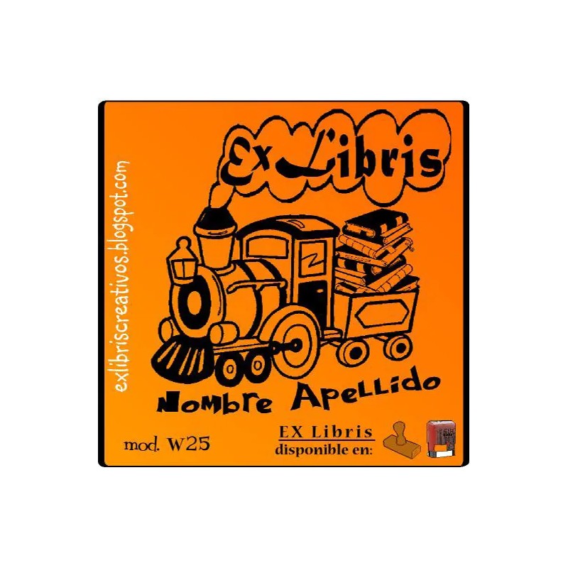 ExLibris Tren biblioteca