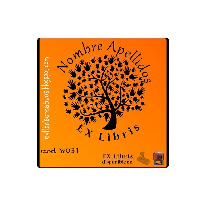 ExLibris Árbol de las manos