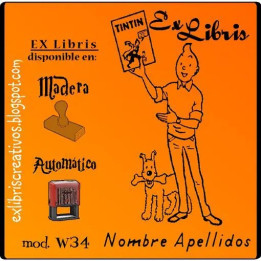 ExLibris Tintín & Milú