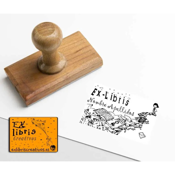 ExLibris Niña con guitarra