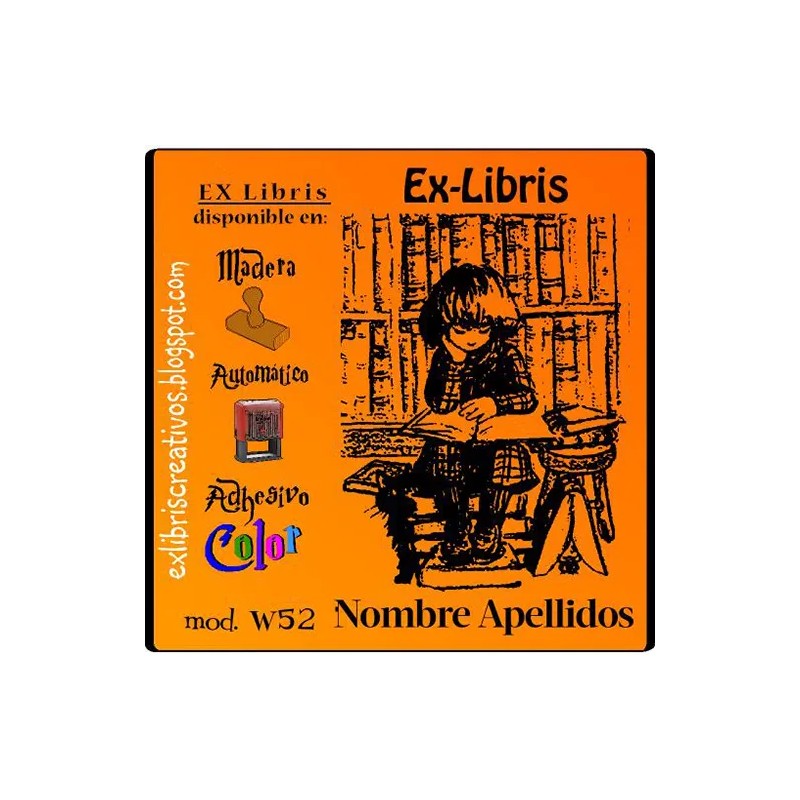 ExLibris Lectora con gato
