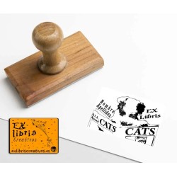 ExLibris Perro leyendo