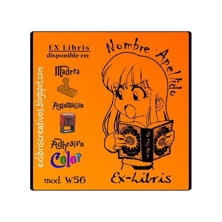 ExLibris Niña con libro