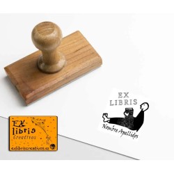 ExLibris Hombre sentado