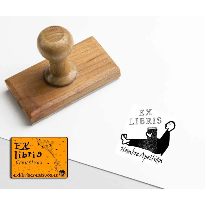 ExLibris Hombre sentado