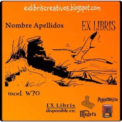 ExLibris Corto Maltés junto al mar
