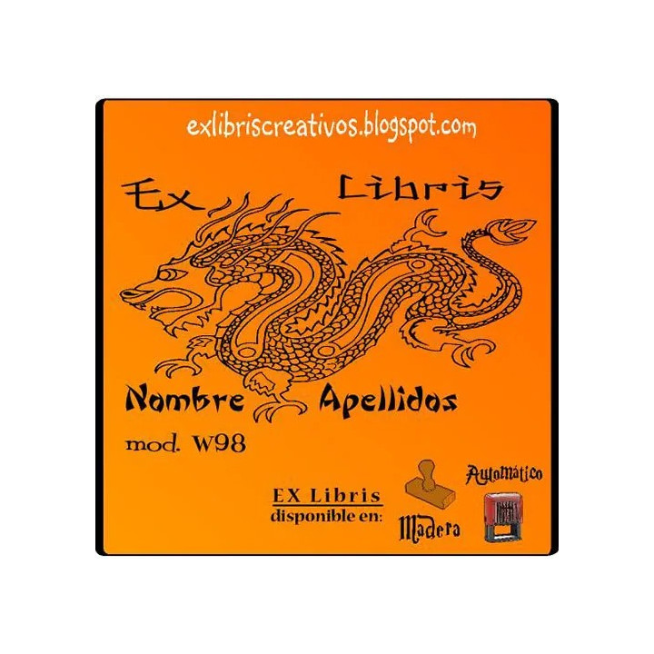 ExLibris Dragón chino