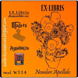 ExLibris Van Gogh Los girasoles