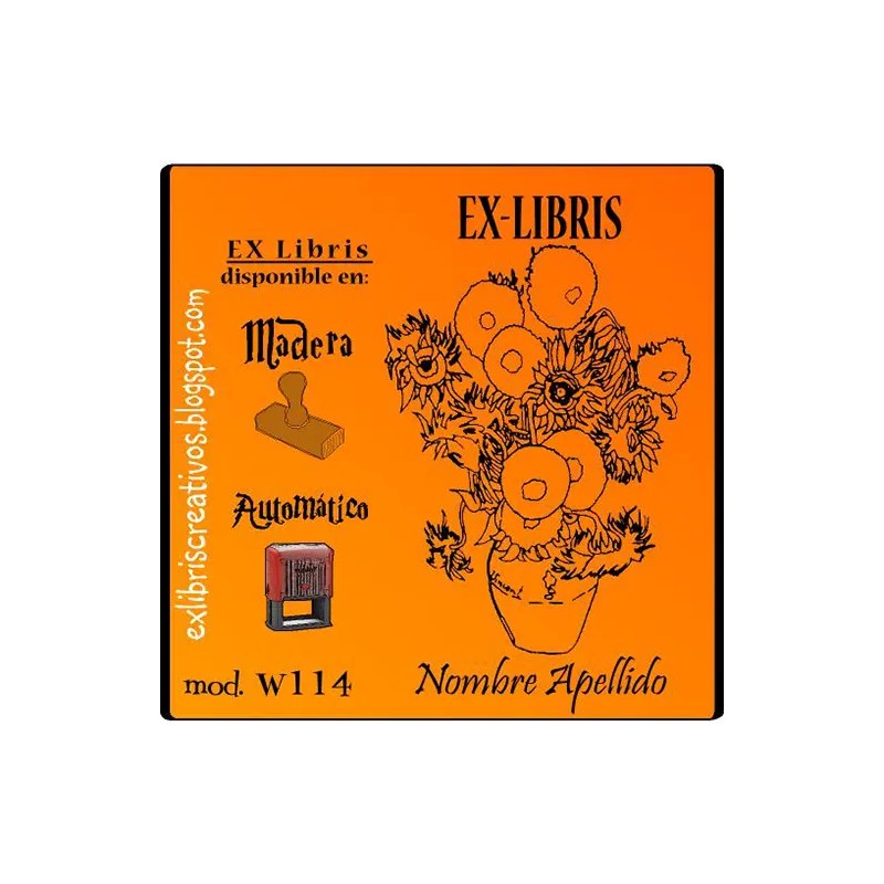 ExLibris Van Gogh Los girasoles