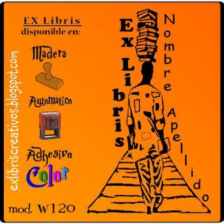 ExLibris Africano con libros