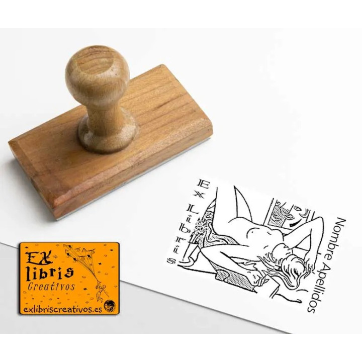 ExLibris Chica Art pop