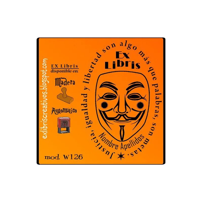 ExLibris Vendetta máscara