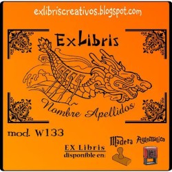 ExLibris Barco dragón