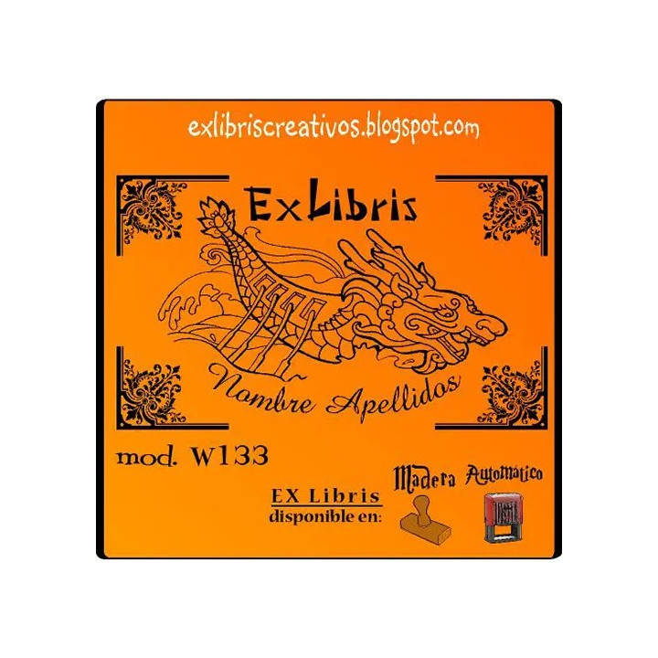 ExLibris Barco dragón