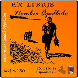 ExLibris Perro + humano