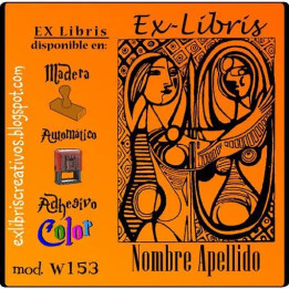 ExLibris Picasso Mujer ante el espejo