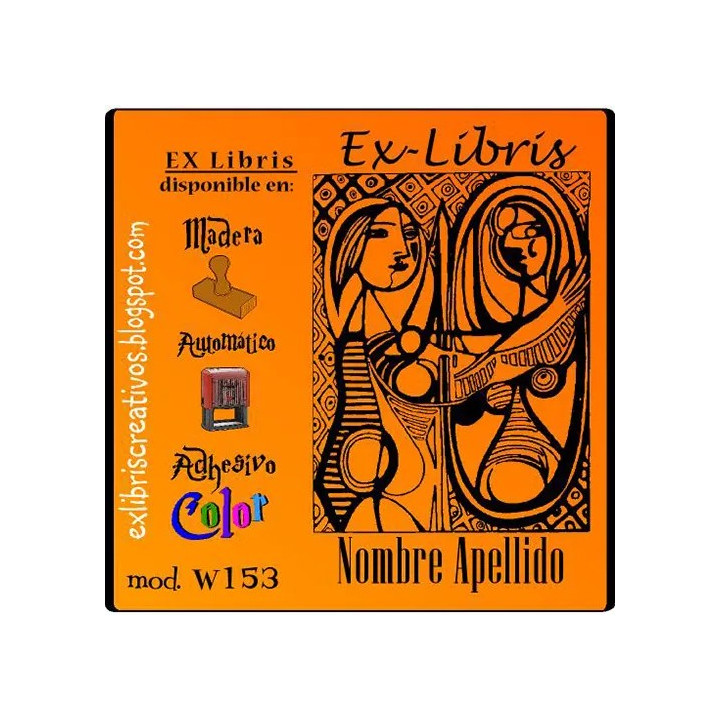 ExLibris Picasso Mujer ante el espejo
