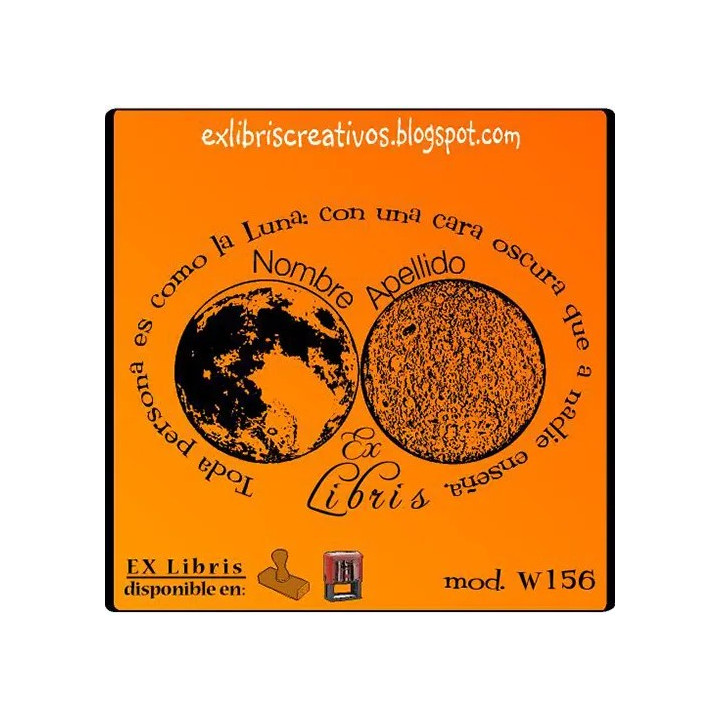 ExLibris Luna dos caras