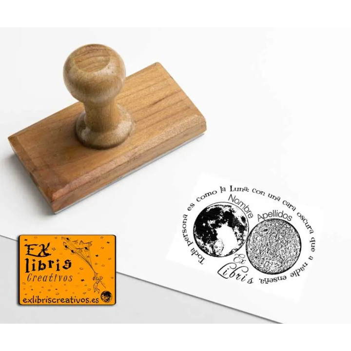 ExLibris Luna dos caras