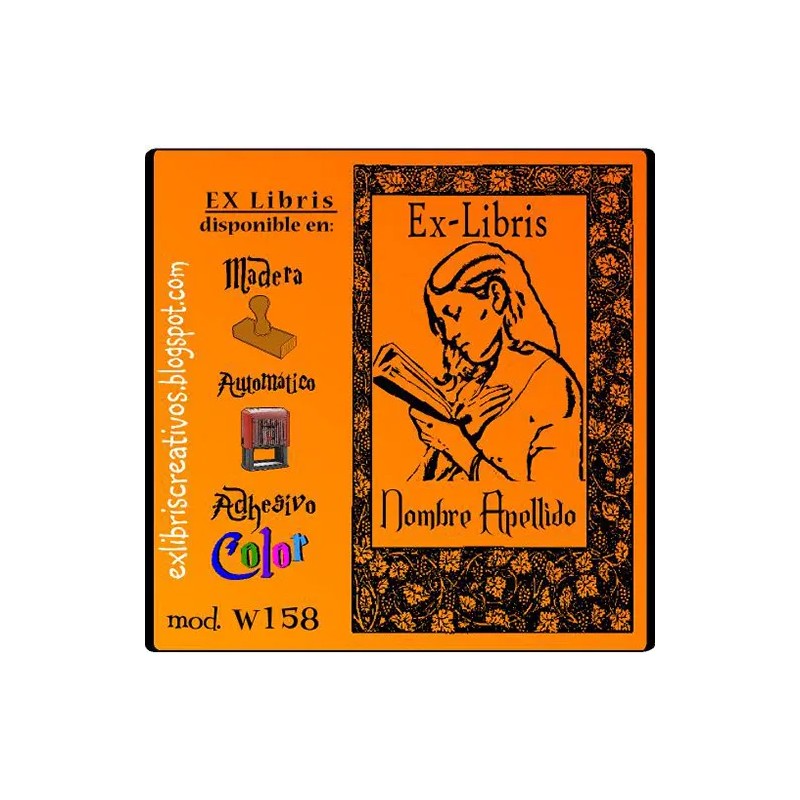 ExLibris Franz Eybl Chica leyendo