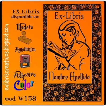 ExLibris Franz Eybl Chica leyendo