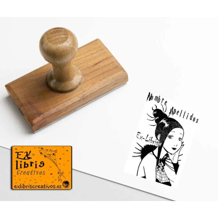 ExLibris Chica araña