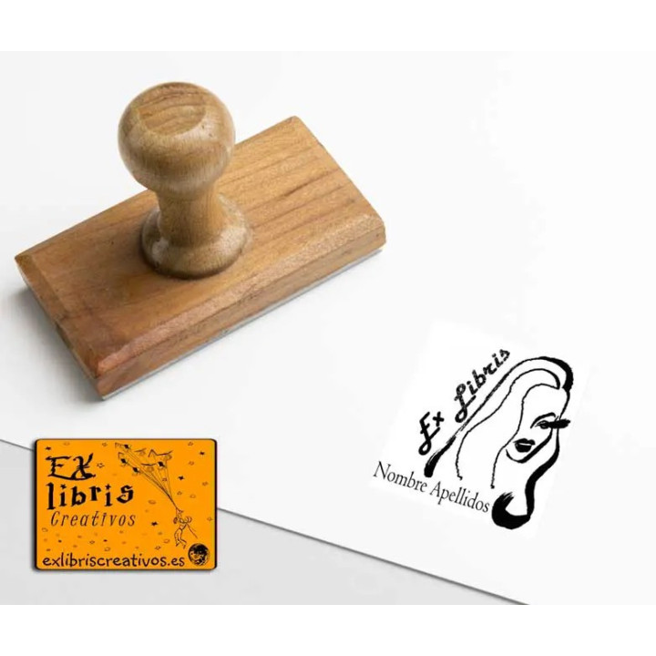 ExLibris Verónica Lake peek-a-boo-bang