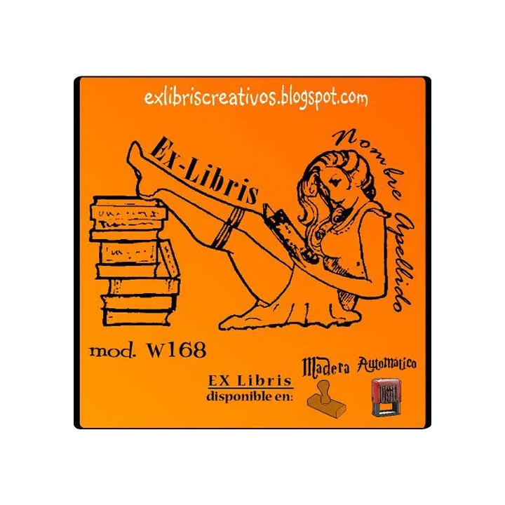 ExLibris Chica leyendo
