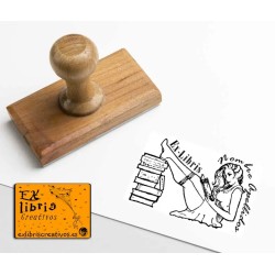 ExLibris Chica leyendo