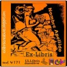 ExLibris Chica leyendo comic