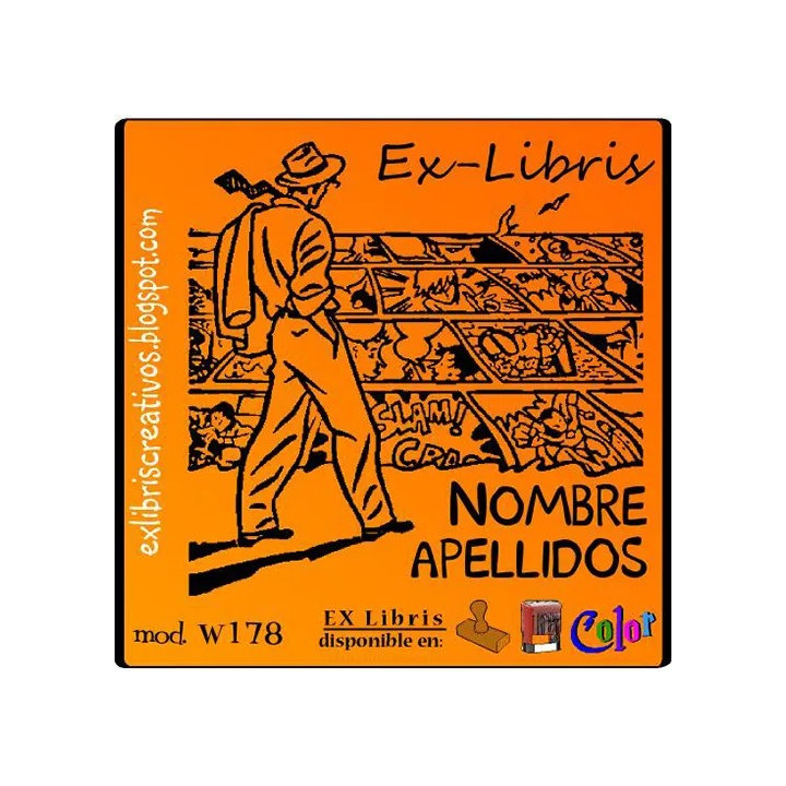 ExLibris Hombre Cómic
