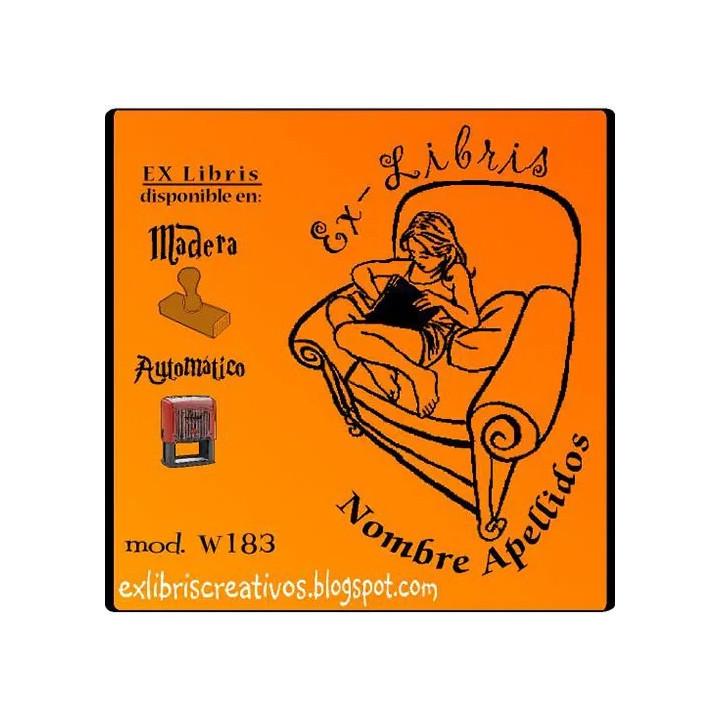 ExLibris Leyendo en mi sofá