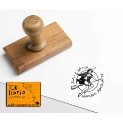 ExLibris Brujita Pin-up