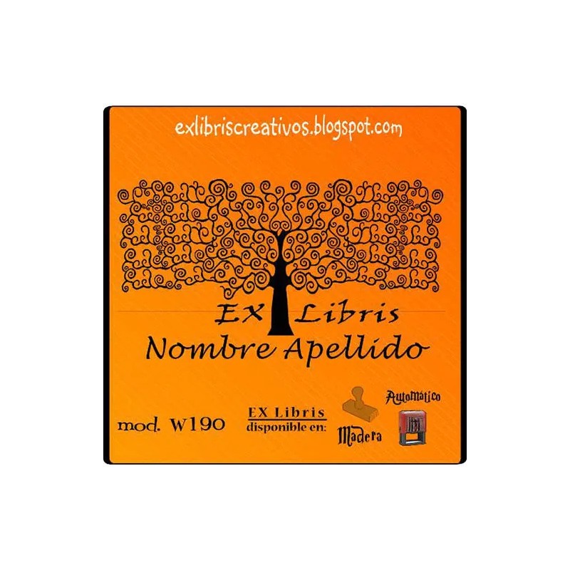 ExLibris Árbol Klimt