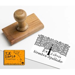 ExLibris Árbol Klimt