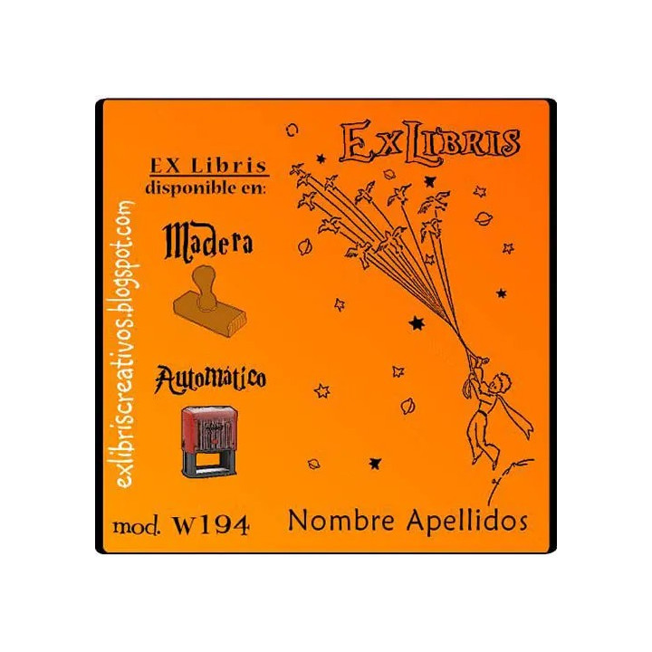 ExLibris Principito volando