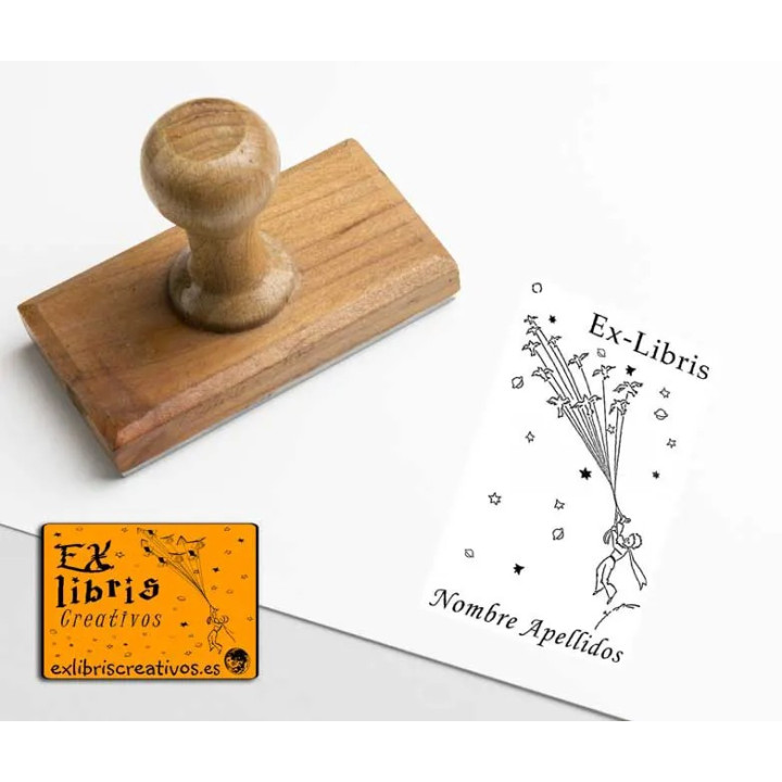 ExLibris Principito volando