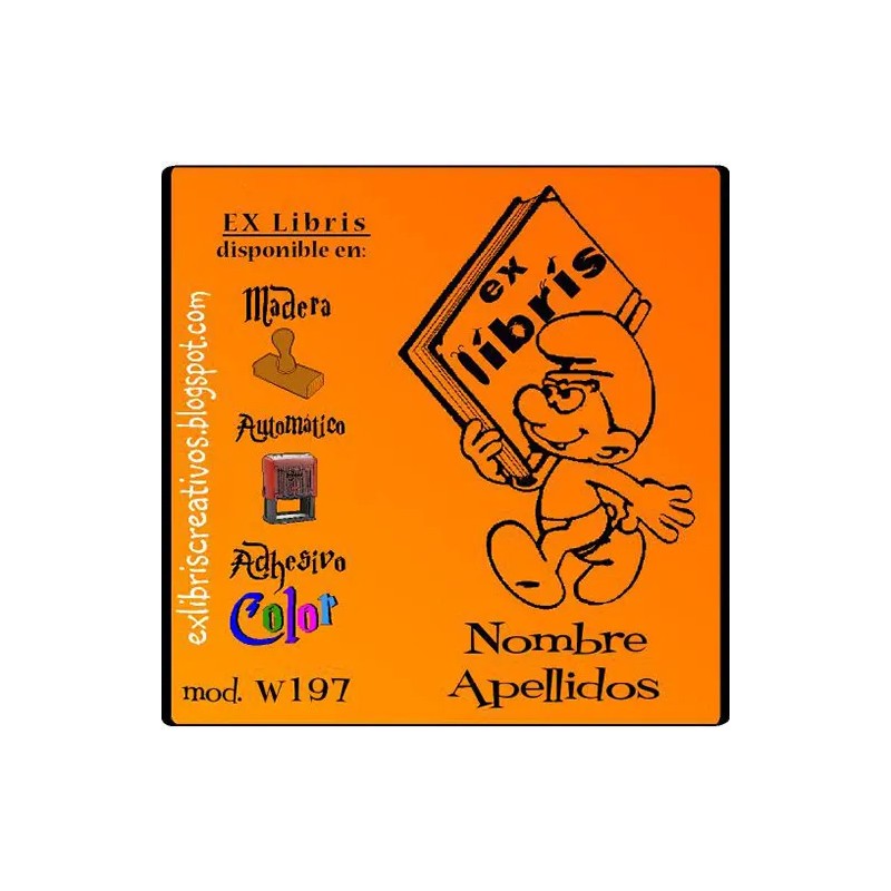 ExLibris Pitufo Lector