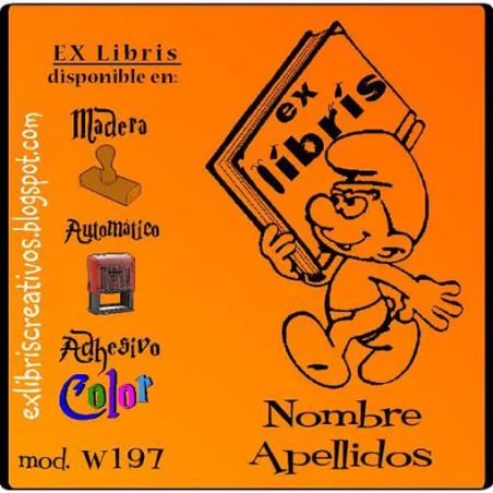 ExLibris Pitufo Lector