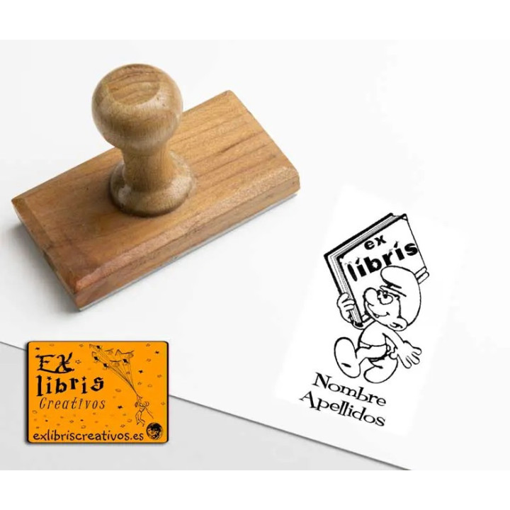 ExLibris Pitufo Lector